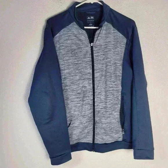 Adidas Golf Puremotion Full Zip Blue Jacket Sz Sm - Picture 1 of 7